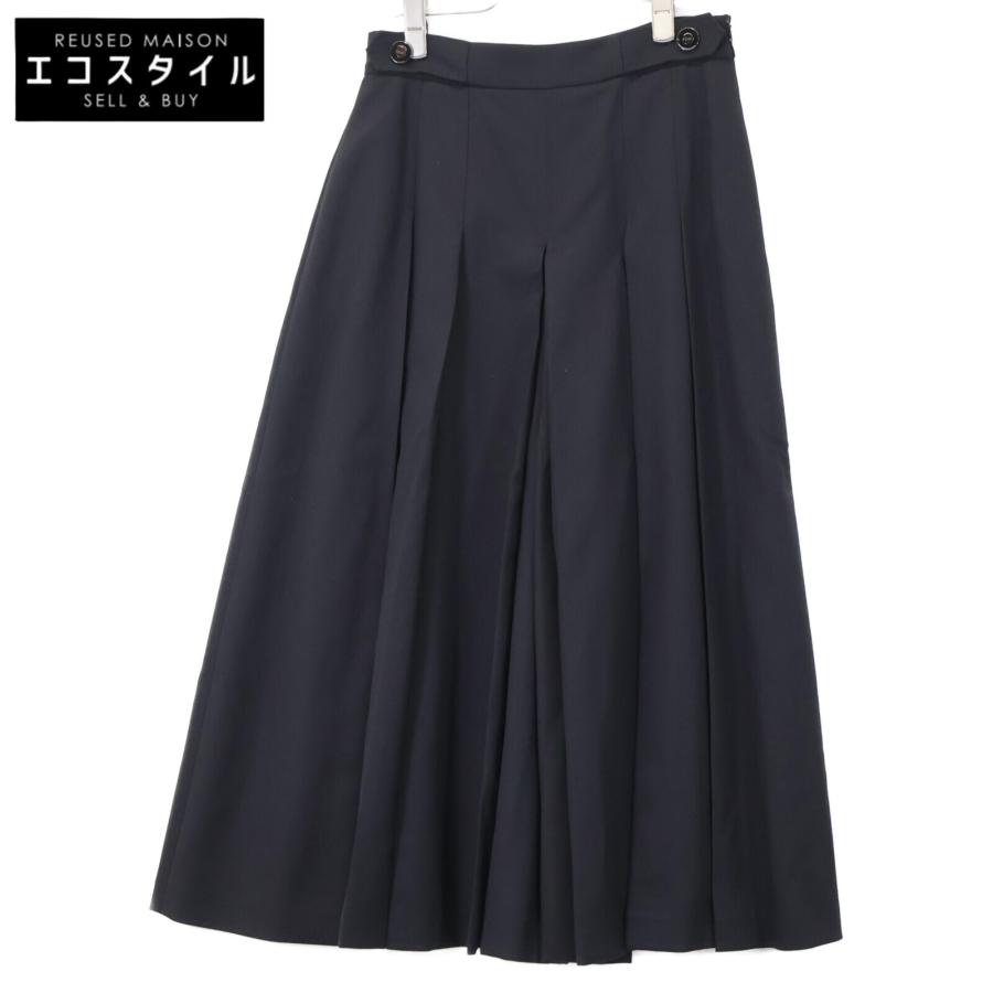 FOXEY フォクシー 39701 ﾈｲﾋﾞｰ ﾌﾚｱｽｶｰﾄ スカート 38 ネイビー  