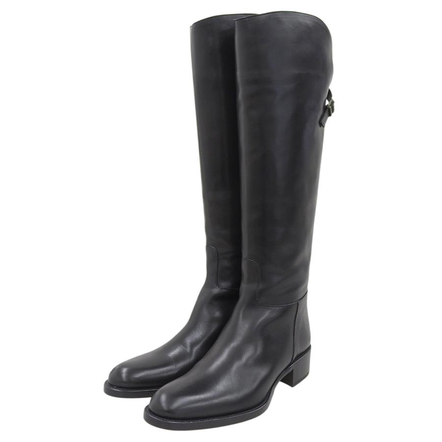 SARTORE（サルトル） 美品 バッグジップ クロスバックル ロングブーツ