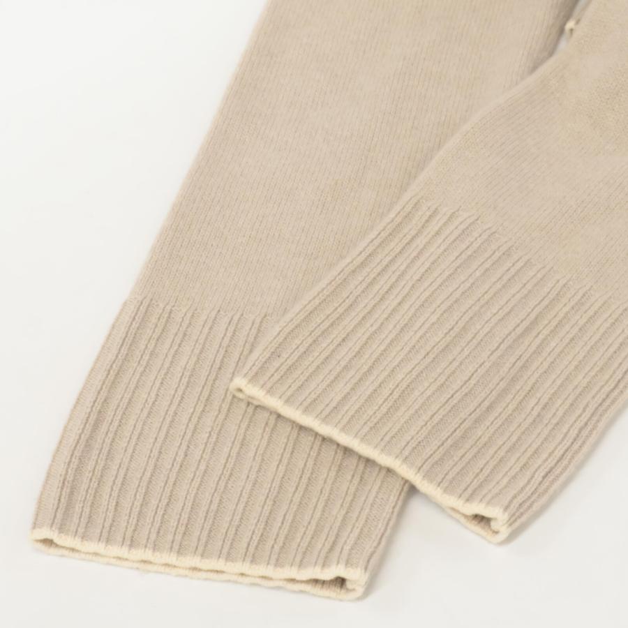 美品 フォクシー ソフトクリーム カシミヤ混 ぽわん袖 ニット セーター 日本製 FOXEY（フォクシー） 39917 ベージュ ラウンジニットトップ カシミヤ