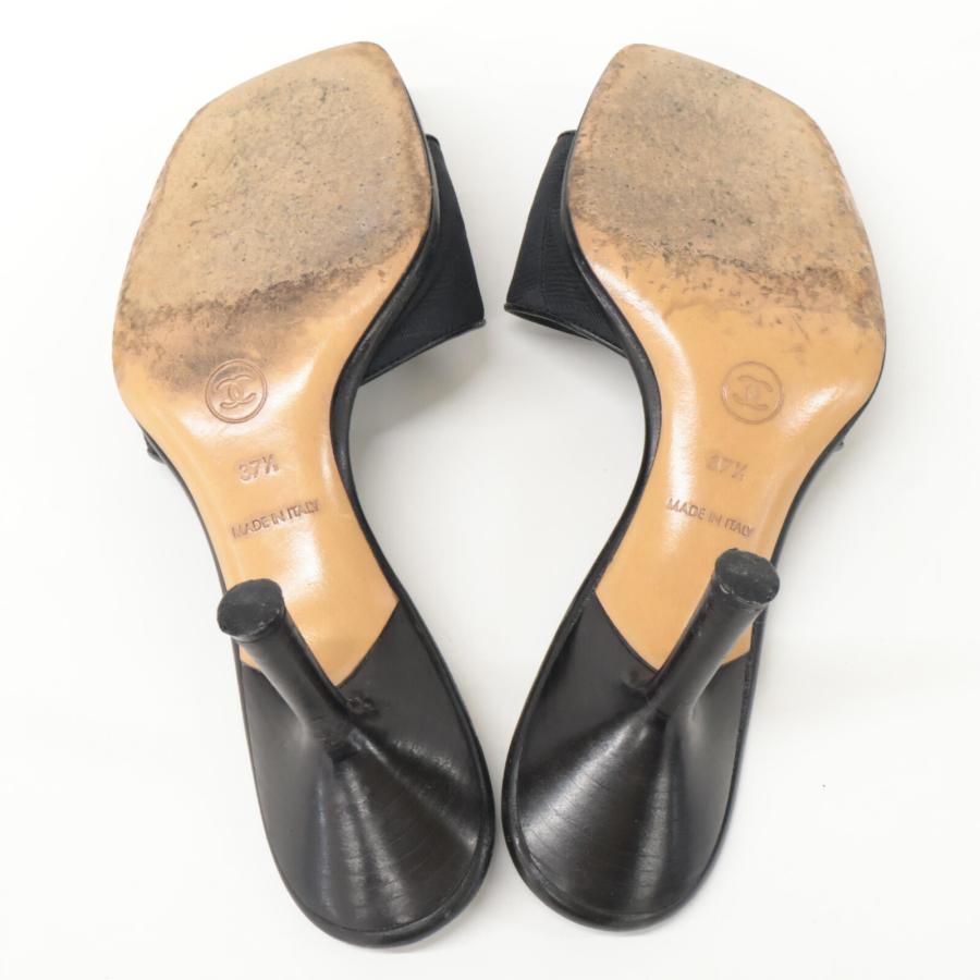 CHANEL シャネル ニュートラベルライン ココマーク ヒール サンダル 7  