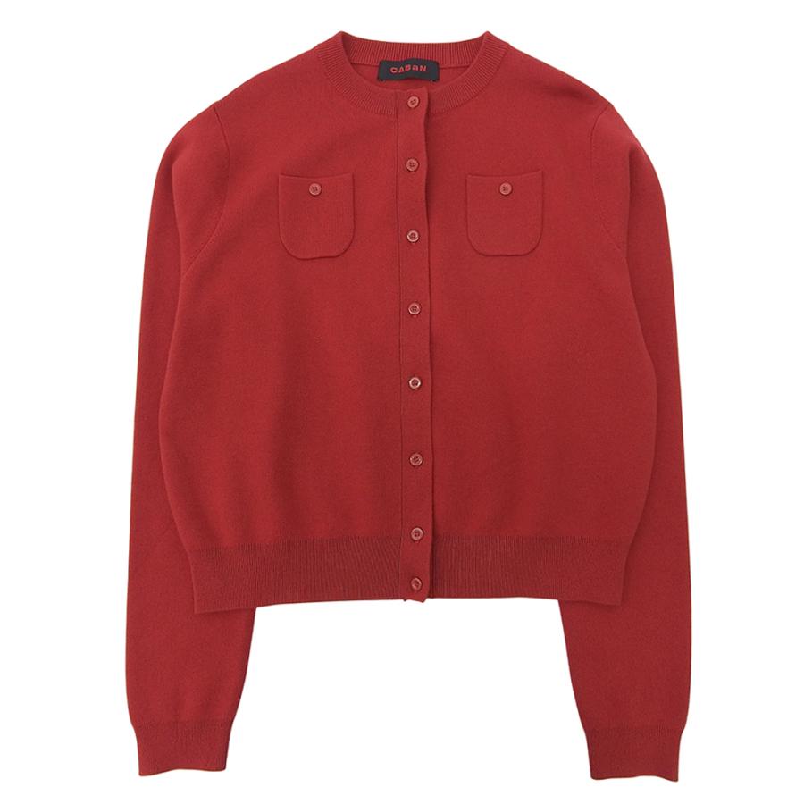 美品 CABaN キャバン コットン カシミヤ クルーネックカーディガン