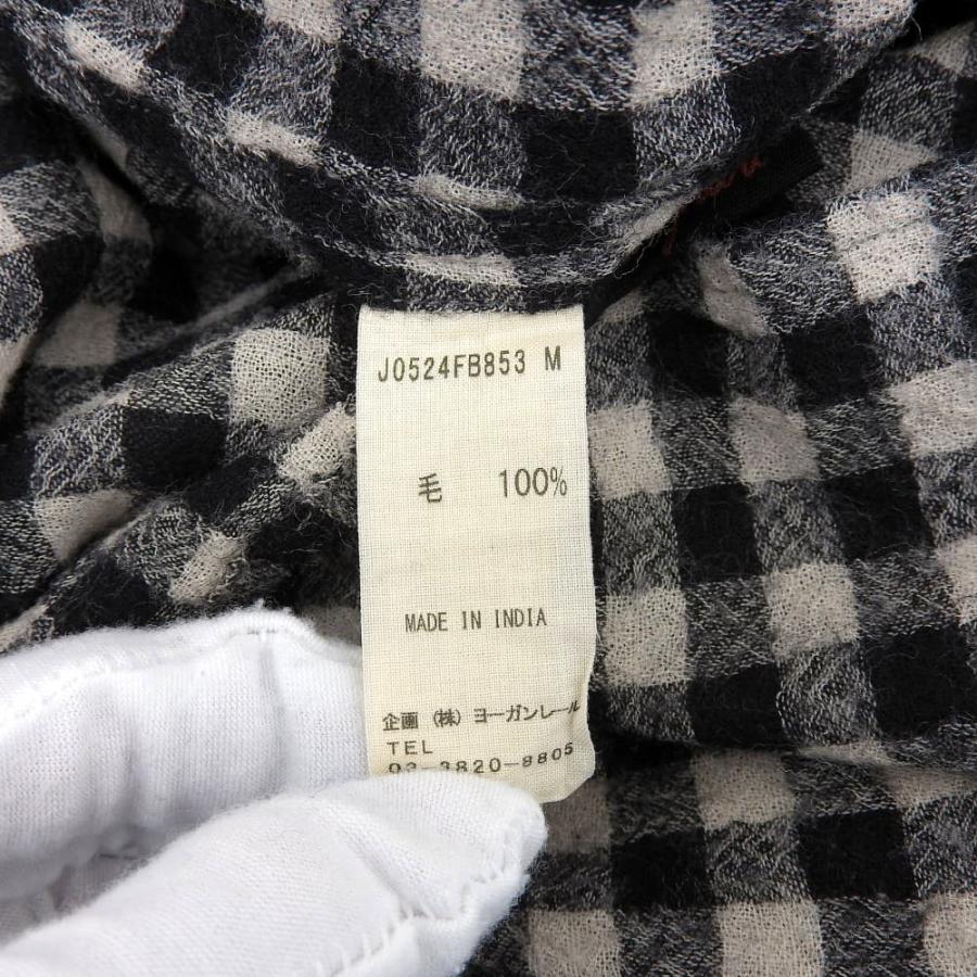 美品 Jurgen Lehl ヨーガンレール ウール ギンガムチェック ヘンリー