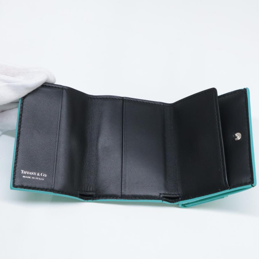 TIFFANY&Co.（ティファニー） 美品 レザー 三つ折り財布（小銭入れあり