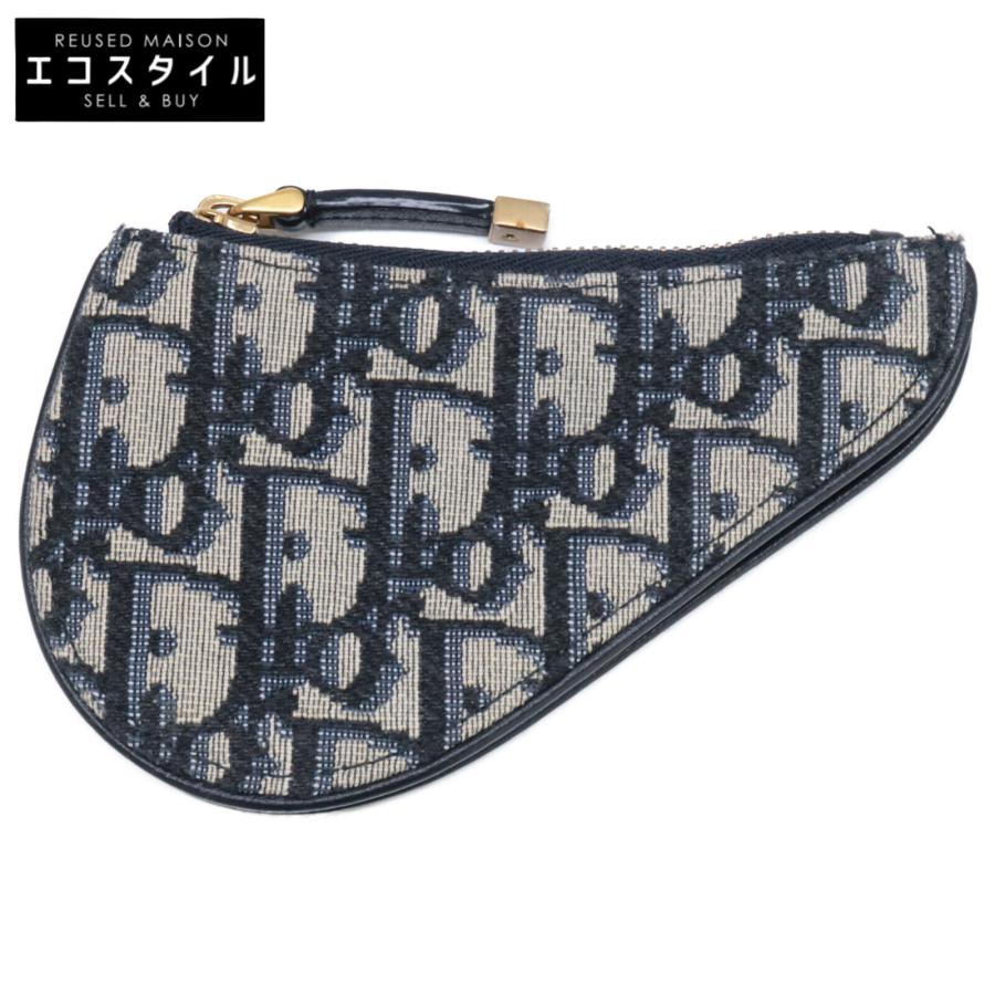 美品 Christian Dior クリスチャンディオール サドル トロッター柄 