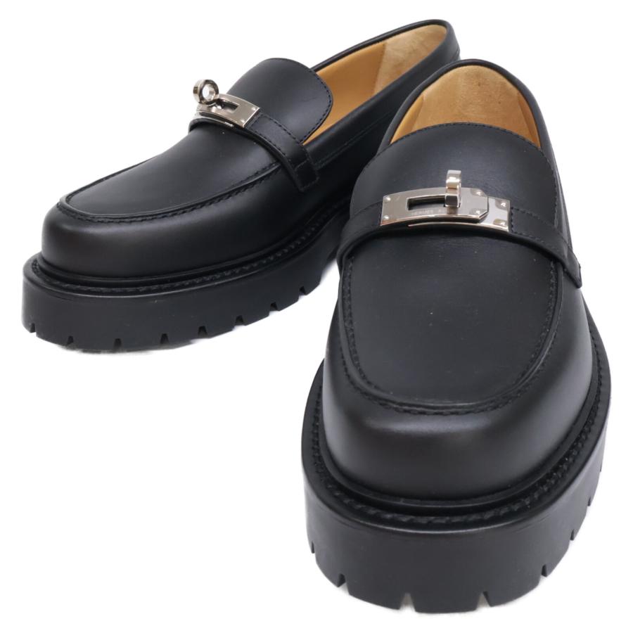 新品同様 HERMES エルメス H242102Z アイコン モカシン シューズ 38