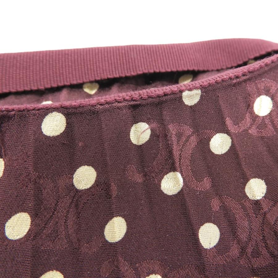 CELINE（セリーヌ） 美品 シルク ドット×マカダム プリーツスカート