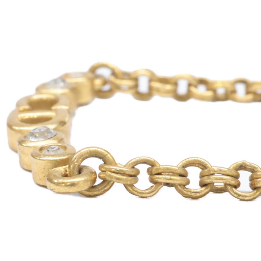 Christian Dior クリスチャンディオール GP CDロゴ ラインストーン