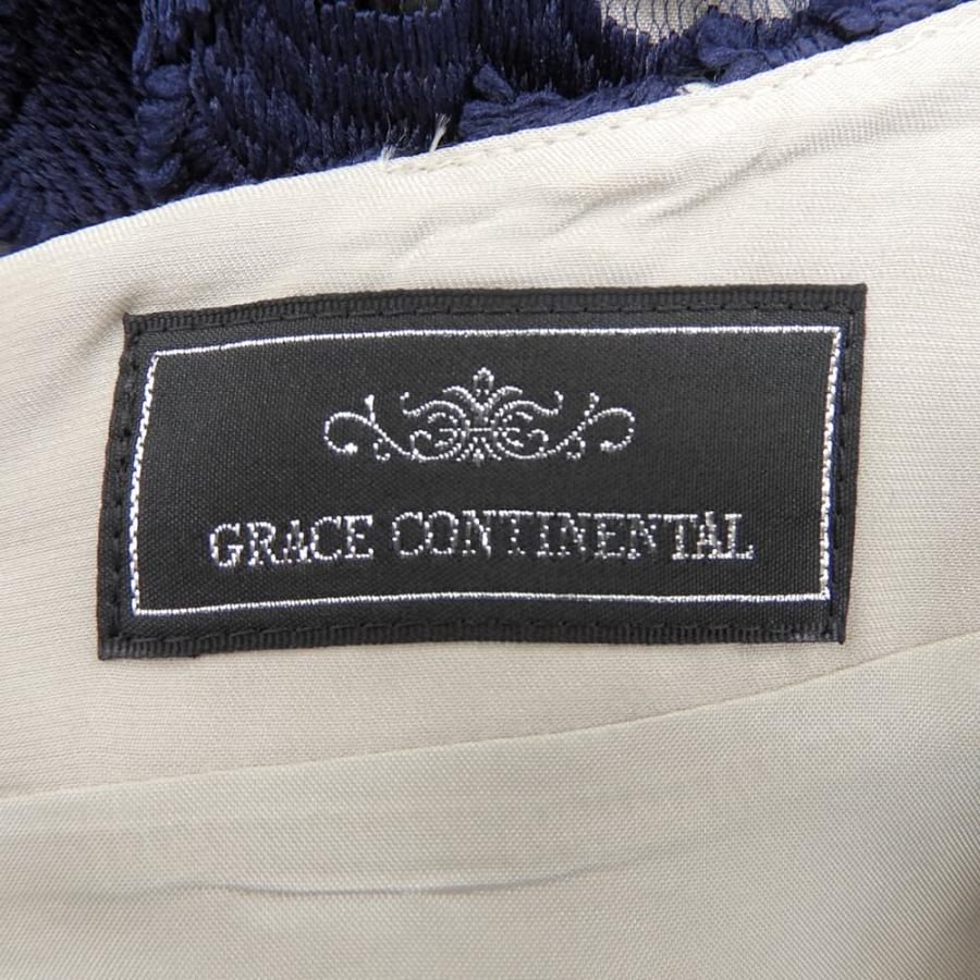 美品 GRACE CONTINENTAL グレースコンチネンタル フラワー エンブロイ