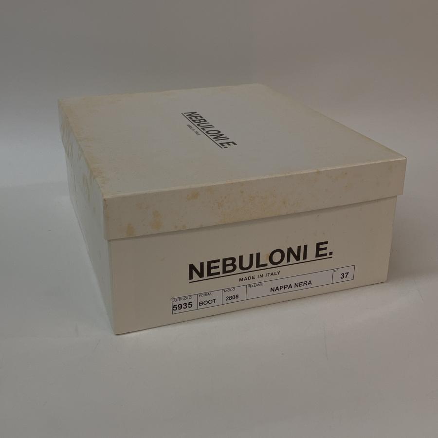 美品 NEBULONI E ネブローニ ラムレザー ショートブーツ 37 ブラック