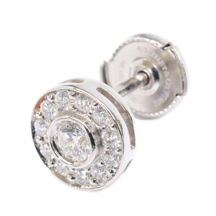 【あんしん鑑定】ティファニー TIFFANY&Co. サークレット ピアス　片耳 TIFFANY&Co.（ティファニー） Pt950 サークレットピアス ダイヤモンド