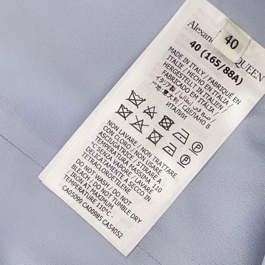 Alexander McQueen アレキサンダーマックイーン 22年 ライトブルー 703400 パラシュートドレス ワンピース 40 レディース_4