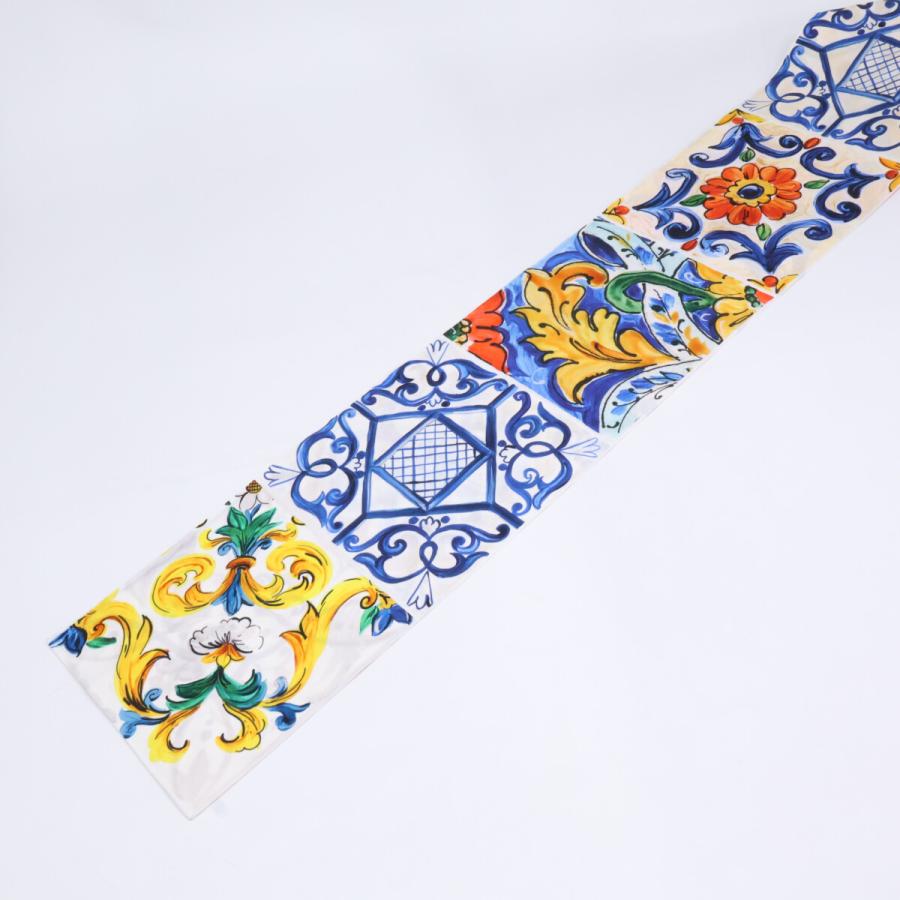 DOLCE＆GABBANA ドルチェアンドガッバーナ マヨルカ柄 スカーフ