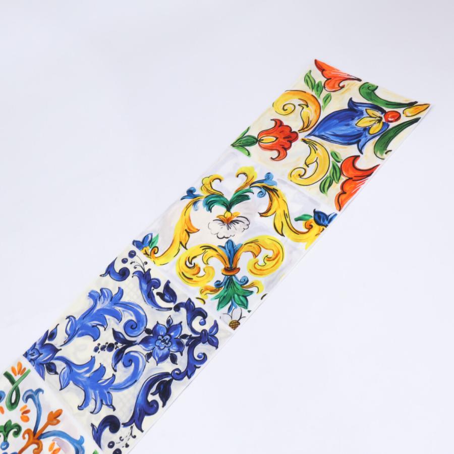 DOLCE＆GABBANA ドルチェアンドガッバーナ マヨルカ柄 スカーフ