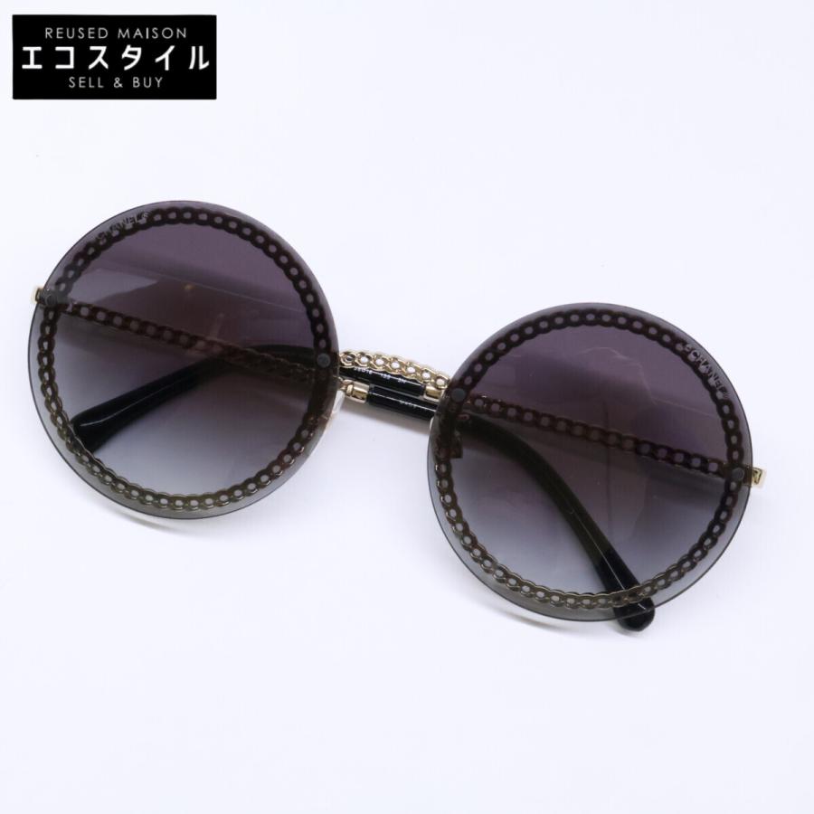 シャネル 4245 c.125/S6 チェーンデザイン ラウンド 58□18 135 CHANEL（シャネル） 4245 c.125/S6 チェーンデザイン ラウンド