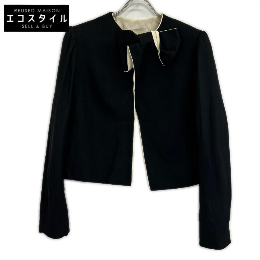 LANVIN（ランバン） RW JA7021 2555 P15 ブラック リボン ノーカラー 