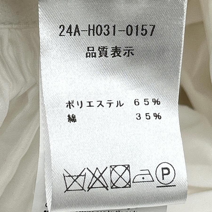 N゜21 ヌメロ ヴェントゥーノ 24A-H031-0157 ホワイト キャップ シャツドレス ホワイト 36 ワンピース コットン レディース 中古の画像