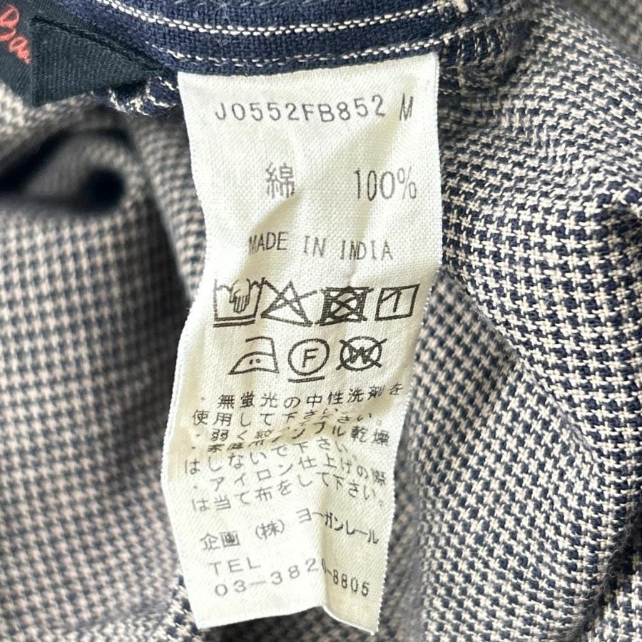 Babaghuri ババグーリ J0552FB852 25SS インド製 カディブロックチェック ワンピース チャコールグレー M ワンピース コットン レディース 中古_4