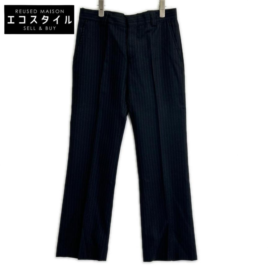 GUCCI　グッチ　黒ブラック サイドストライプパンツ　イージーパンツ GUCCI（グッチ） 201-1110-4209 ブラック ピンストライプ パンツ