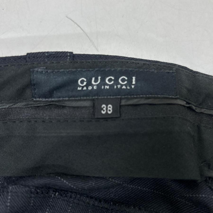GUCCI（グッチ） 201-1110-4209 ブラック ピンストライプ パンツ