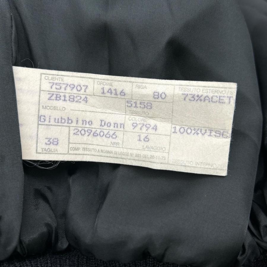EMPORIO ARMANI エンポリオアルマーニ ブラック フェイクファー ZIP