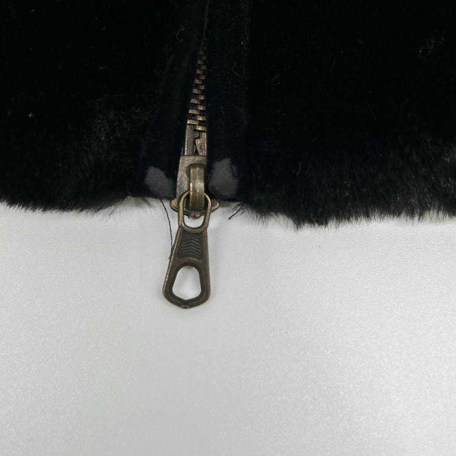 EMPORIO ARMANI エンポリオアルマーニ ブラック フェイクファー ZIP