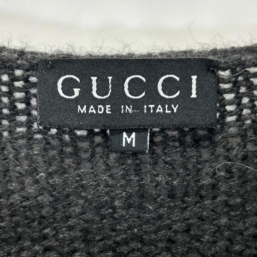 GUCCI（グッチ） 256-1174-8280 グレー カシミヤ ニット セーター 