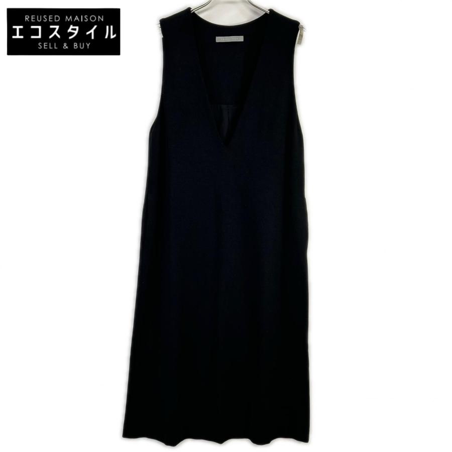 theory luxe（セオリーリュクス） ブラック ノースリーブ ワンピース