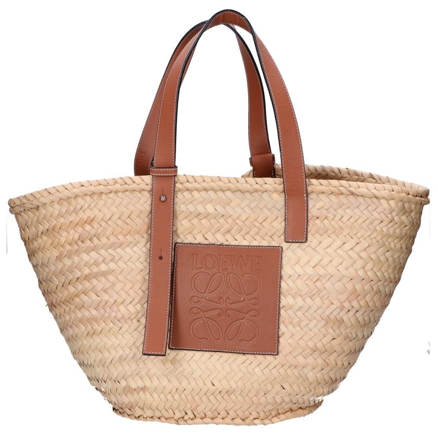 LOEWE バスケットバッグ（ヤシの葉&カーフ）ミディアム　未使用品 LOEWE（ロエベ） バスケットバッグ ヤシの葉＆カーフ ミディアム