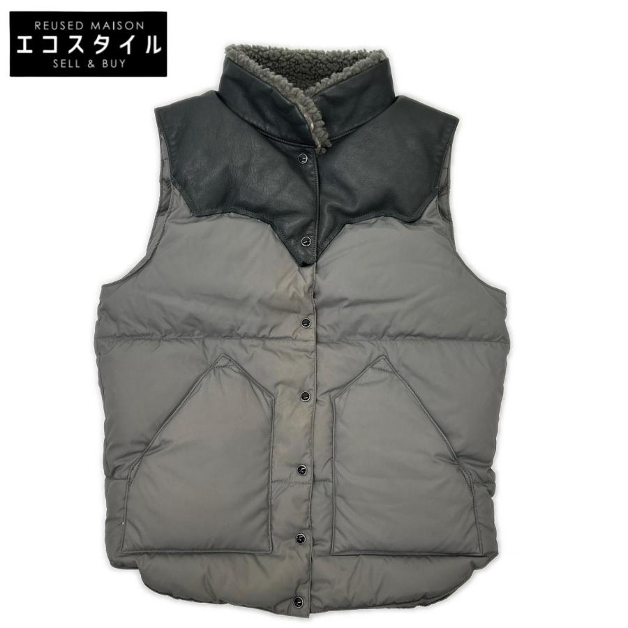 メンズ Rocky Mountain Featherbed レザーヨーク ダウンベスト
