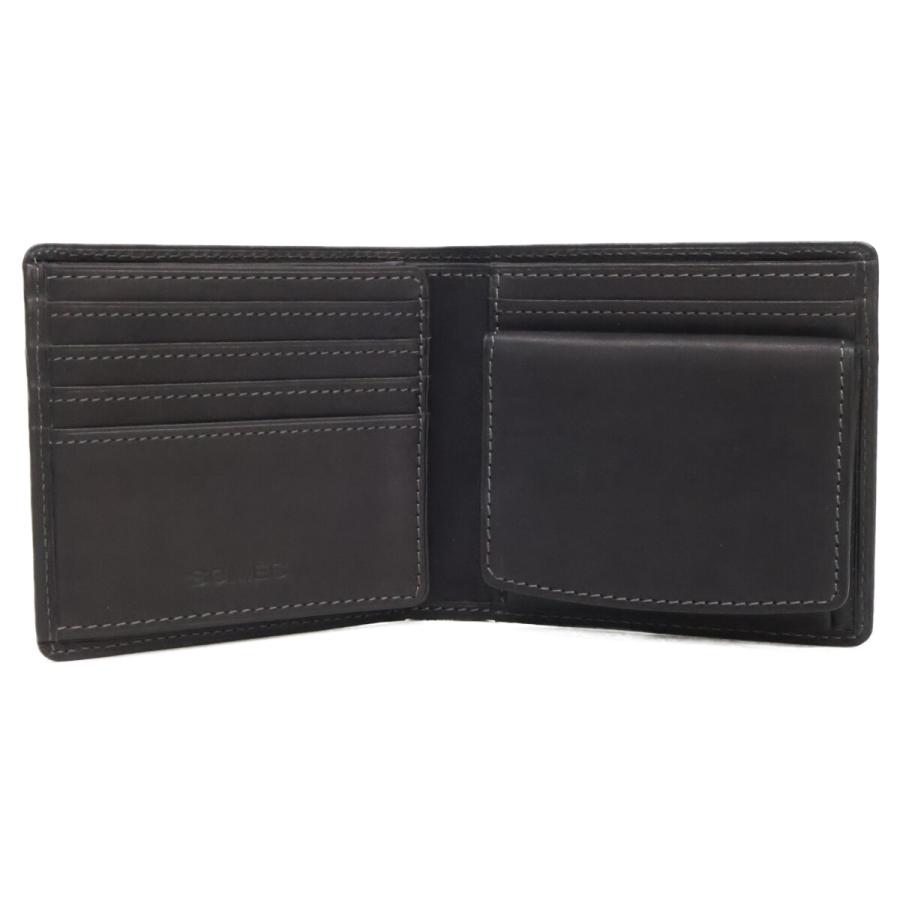 新品同様 SOMES SADDLE ソメスサドル FE-32 BK フェル 二つ折り財布