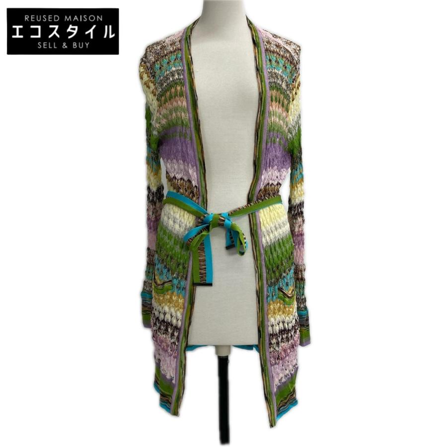 MISSONI（ミッソーニ） 21年 マルチカラー レーヨン ベルト付き ロング