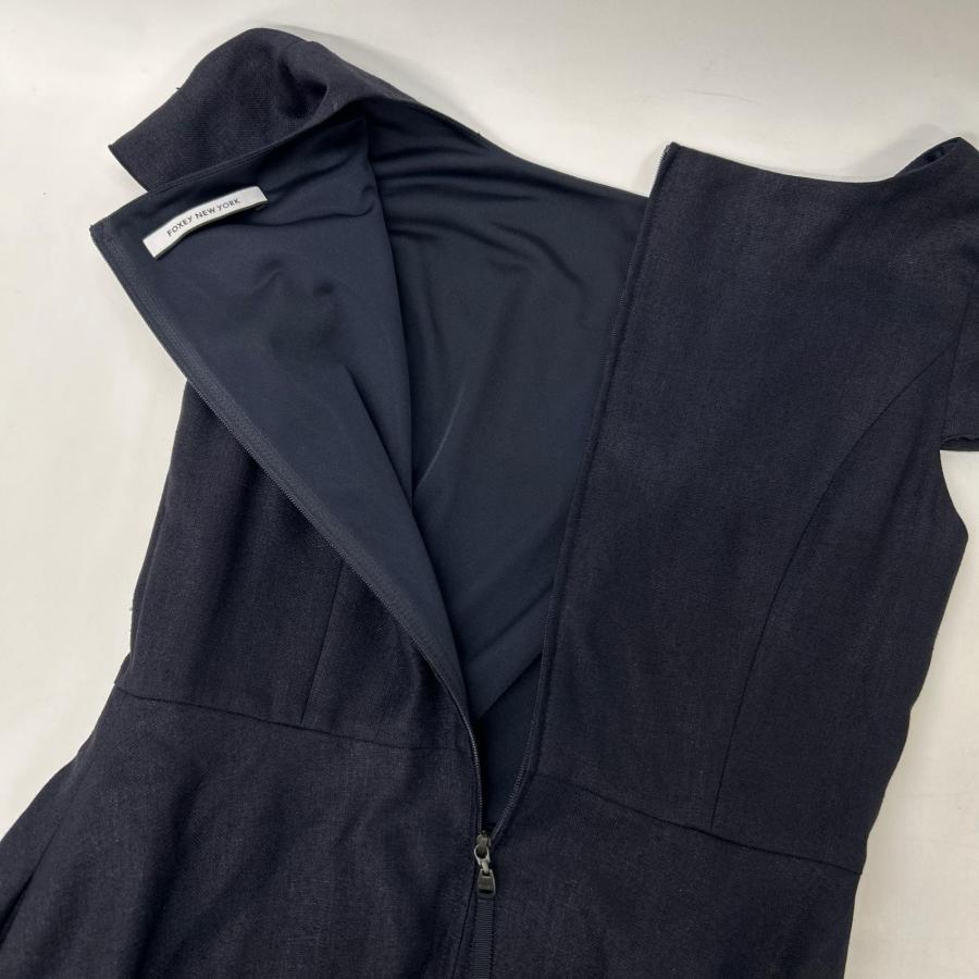 FOXEY NEW YORK フォクシーニューヨーク 38318 ネイビー ノースリーブ