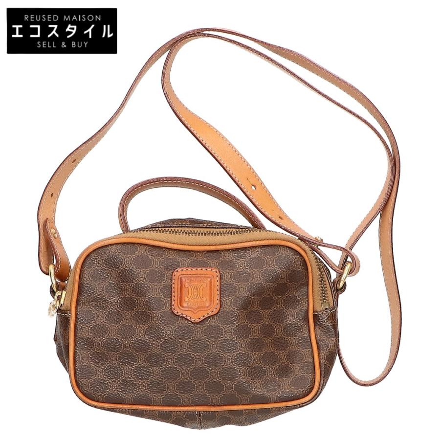 CELINE（セリーヌ） M94 マカダム柄 2WAY ミニショルダーバッグ タン