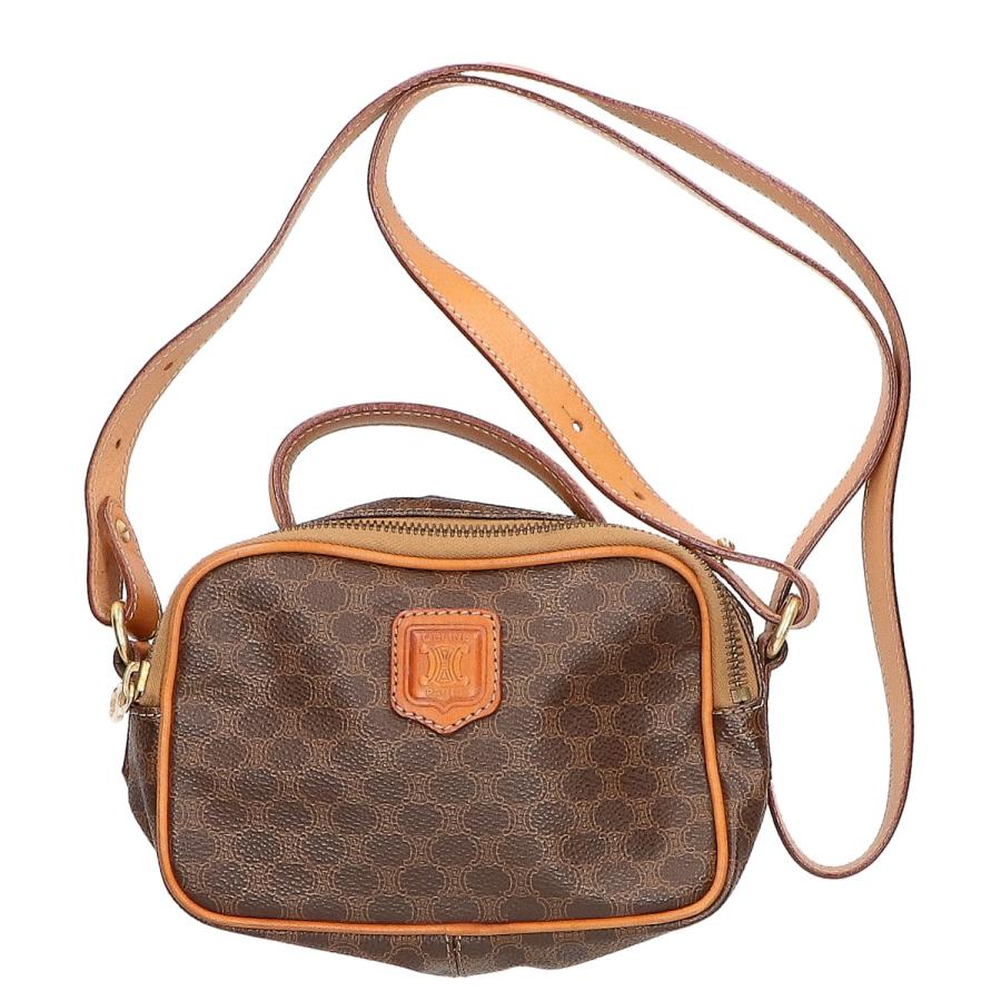 CELINE（セリーヌ） M94 マカダム柄 2WAY ミニショルダーバッグ タン