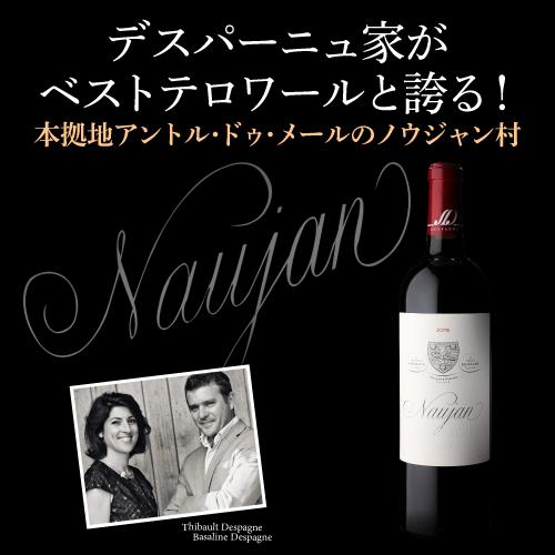 赤ワイン ノウジャン ボルドー ルージュ 2016 デスパーニュ 750ml フランス メルロ カベルネフラン 浜運 あすつく｜wine-naotaka｜02