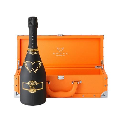正規品 エンジェルシャンパン 送料無料 エンジェル シャンパン ヘイローオレンジ (橙) NV 750ml PURPLE BOX 専用箱入り 光るボトル ルミナス 浜運Aの画像