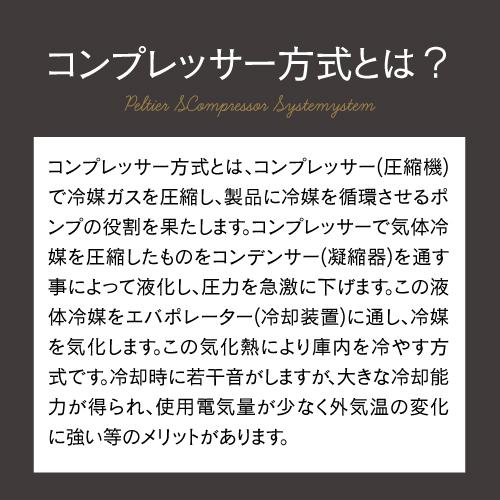 ワインセラー ルフィエール ENTRY18(C18B) ベーシックライン コンプレッサー式 18本 家庭用 業務用 1年保証 送料無料 セラー | Lefier | 10