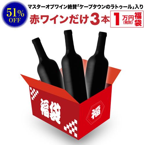 ワイン　未開封 送料無料 22,880円(税込)相当が入って11,000円(税込)！ 赤ワインだけ 3