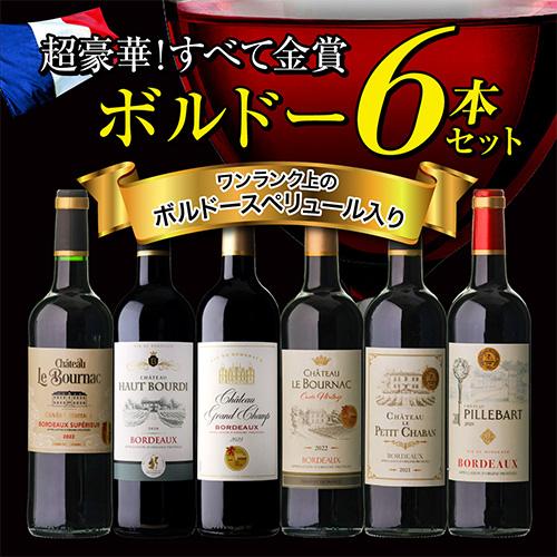 ワインセット 赤 すべて金賞 ボルドー6本セット 19弾 赤ワイン