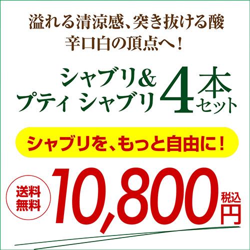 ワインセット 送料無料 シャブリ & プティシャブリ 4本 セット 13弾 白 白ワイン 辛口 飲み比べセット オーガニック 浜運Aの画像