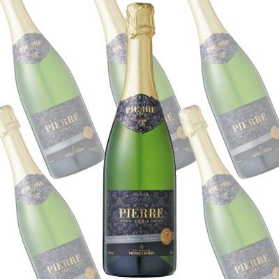 ピエール・絶無 ブラン・ド・ブラン/ピエール・シャヴァン 750ml×6本 (ノンアルコールワインワイン） ワイン-ノンアルコールワイン