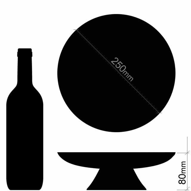 ケーキスタンド M 直径25cm×高さ8cm ラバーウッド天然木 CU302WD ラッピング不可商品 |  | 03