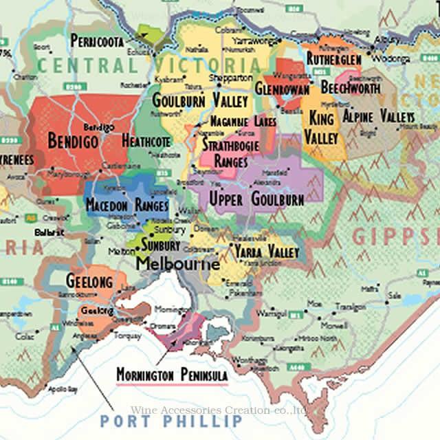 DE LONG オーストラリア ワインマップ［ Wine Map of Australia ］ UH109MP｜wineac｜05