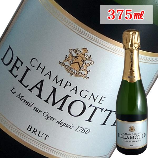 DELAMOTTE Brut シャンパン 375mlドゥラモット　６本セット 送料無料)6本セット ドゥラモット ブリュット ハーフボトル N.V年