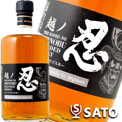 越ノ忍 ブレンデッドウイスキー 黒 40度 700ml 新潟 : ワインクラブ