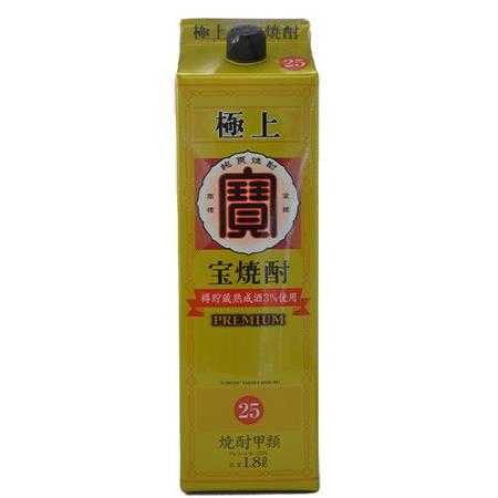 ☆宝 焼酎 極上プレミアム☆ 宝焼酎 極上 PREMIUM 甲類 25度 1800ml 紙パック （1本） : ワイン