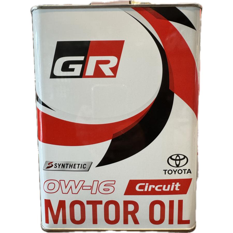 TOYOTA GAZOO Racing トヨタ純正 GR MOTOR OIL Circuit 0W-16 4L