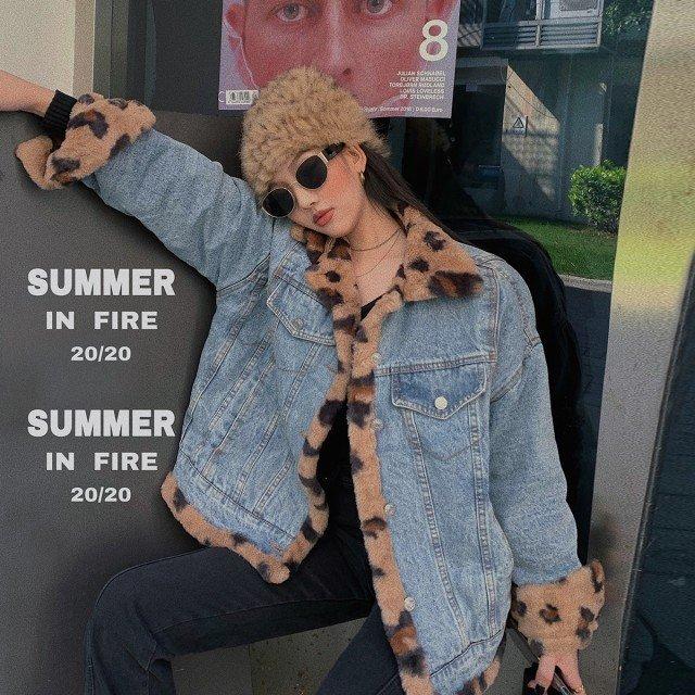 驚きの安さ リバーシブル ショート ファーコート 冬 レディース アウター ボア デニムジャケット ボアブルゾン 韓国 白 ヒョウ柄 レオパード柄 裏ボアジャケット Gジャン デニム カラー ホワイト Pathwaysfl Org