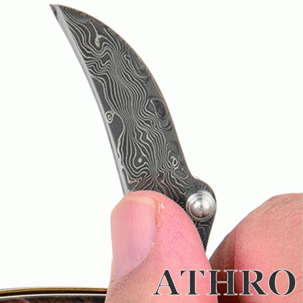 ATHRO（アスロ） ダマスカスブレード 黒檀 ソムリエナイフ 日本製