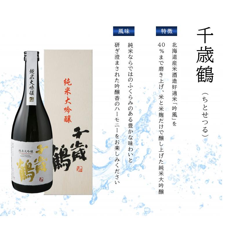 千歳鶴 純米大吟醸 1800ml 1.8L 日本酒 地酒 箱入り ギフト 贈答